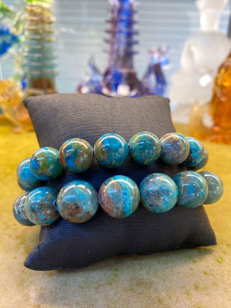 Chrysocolla outlet beads bracelet