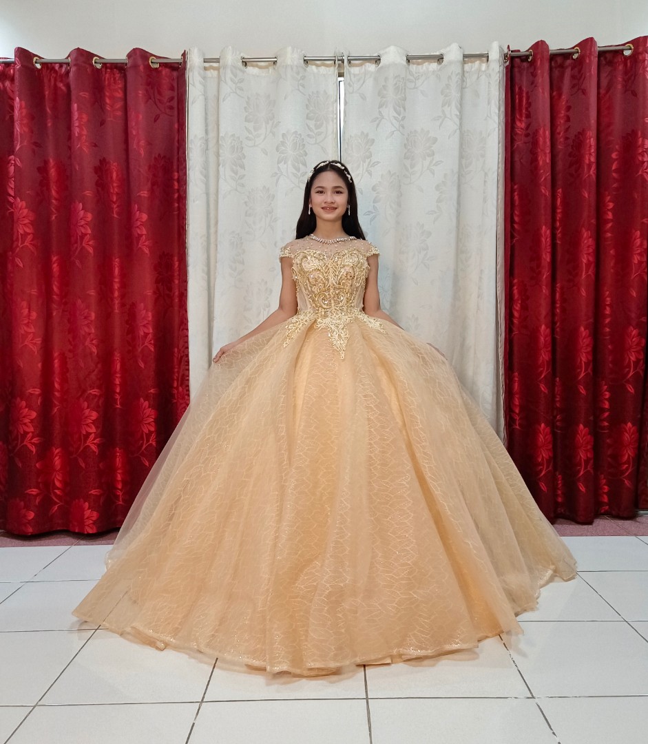 Peach debut gown shop