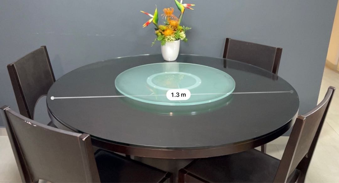 Round dining table perfect for 68 pax, Furniture & Home Living