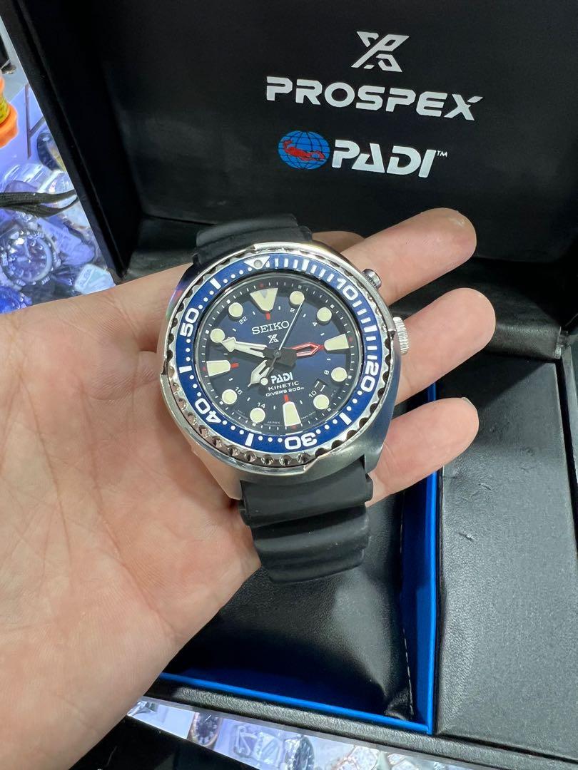 SEIKO PROSPEX GMT KINETIC PADI SPECIAL EDITION DIVERS 200M SUN065P1, Men's  Fashion, Watches & Accessories, Watches on Carousell
