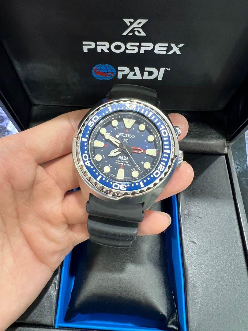 SEIKO PROSPEX GMT KINETIC PADI SPECIAL EDITION DIVERS 200M SUN065P1, Men's  Fashion, Watches & Accessories, Watches on Carousell