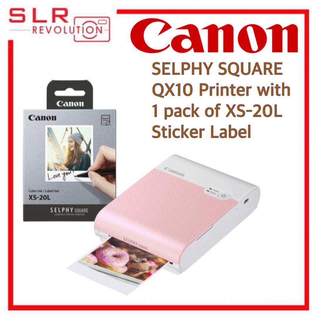 Selphy Square Qx10 Printer With 1 Pack Of Xs 20l Sticker Label Computers And Tech Printers 2973