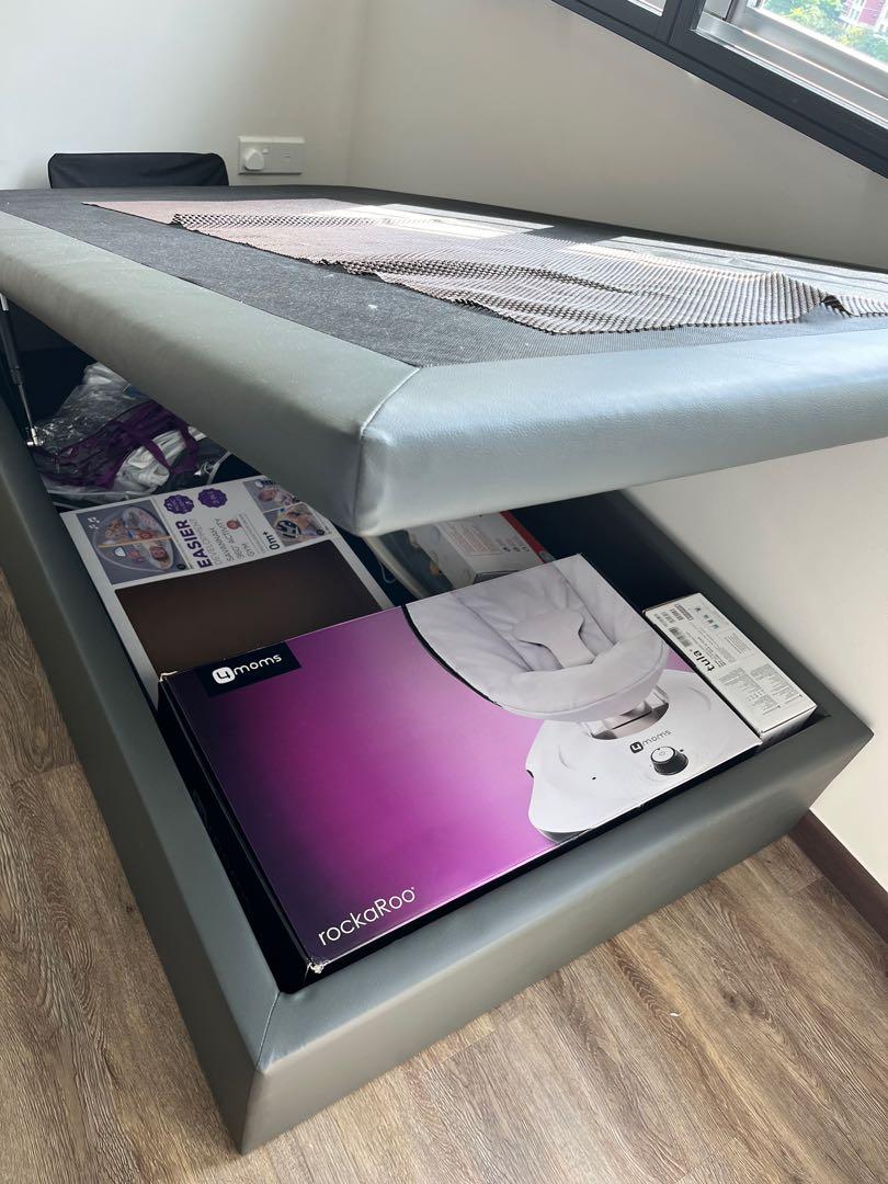 Storage Bed (Super Single), Furniture & Home Living, Furniture, Bed