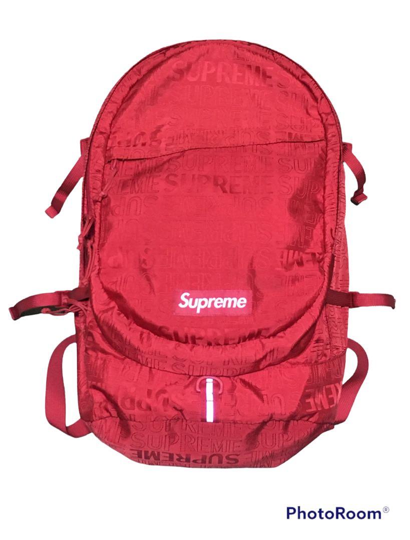 SS19 Supreme Backpack (Red) 100% authentic, Men's Fashion, Bags, Backpacks  on Carousell