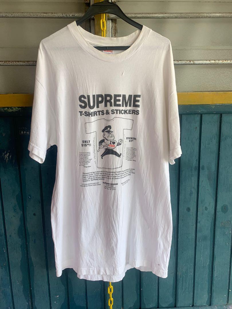 Supreme t shirts and stickers best sale tee