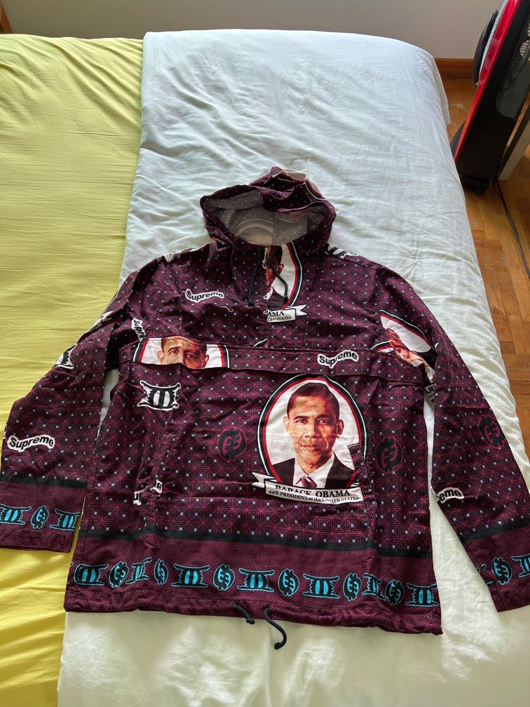Supreme Obama Anorak, Men's Fashion, Coats, Jackets and Outerwear on  Carousell