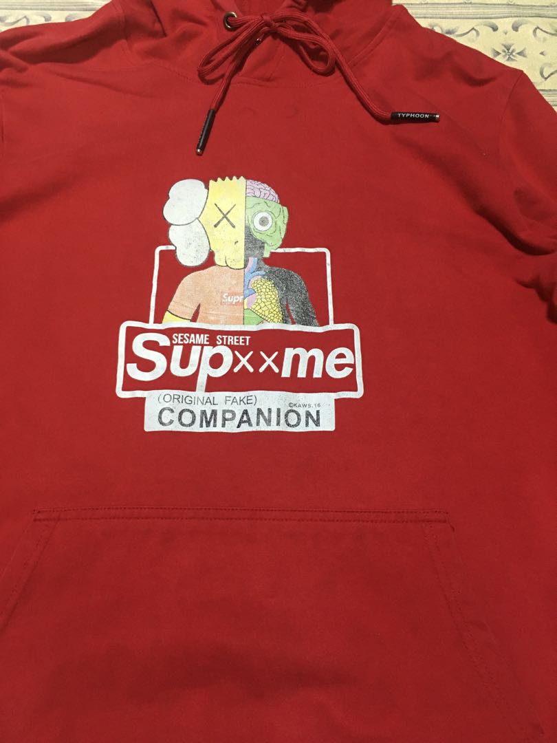 Supreme x kaws hoodie online