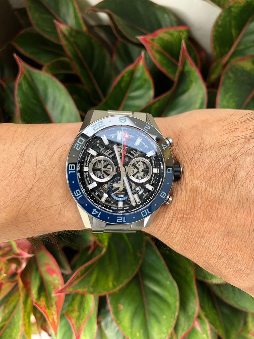 Tag Heuer Carrera 02 GMT Batman Luxury Watches on Carousell