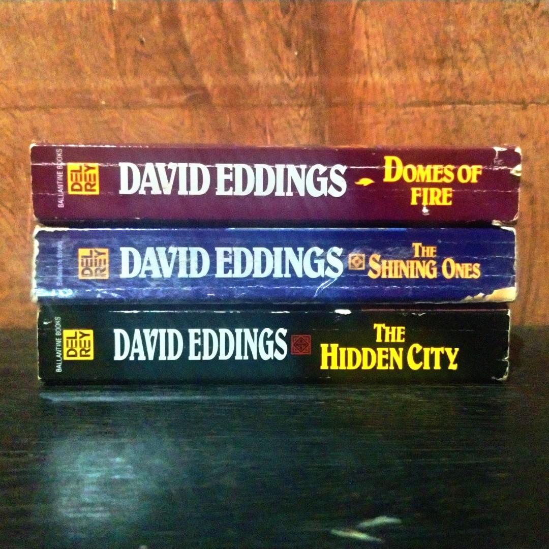The Tamuli Series by DAVID EDDINGS (Category: Storybooks) located in Pontevedra. Submitted by broccoo (Listing ID 1171961947, Image 1). Description: Book 1 and 3 in good to very good condition while back cover of Book 2 is attached with a tape (see picture) All pages are intact. Strictly selling as a set Set - 450 Shopee link: https://shopee.ph/product/159003334/20522333208?smtt=0.159005360-1657543719.9.