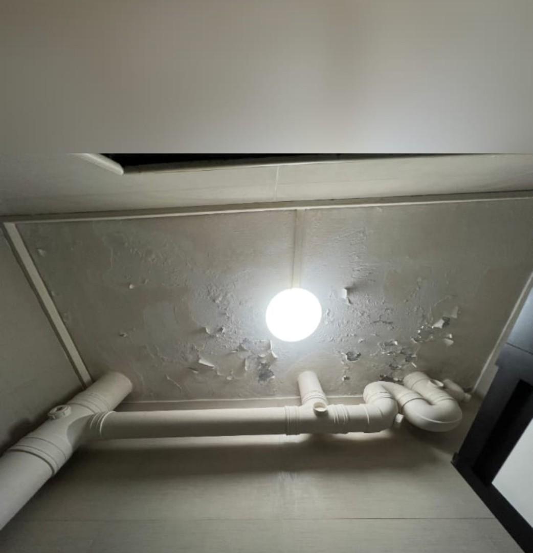 Immediately Stop leak, Toilet ceiling leaking, wall leaking, ceiling