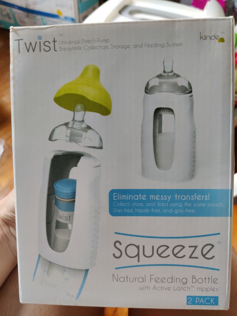 Twist directpump breast milk collection, storage and feeding system