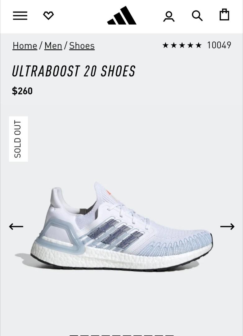 Ultraboost 20 Primeblue, Men's Fashion, Footwear, Sneakers on Carousell