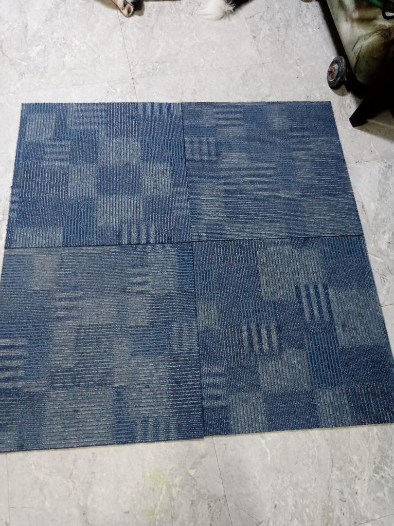 used carpet tile, Furniture & Home Living, Home Decor, Carpets, Mats