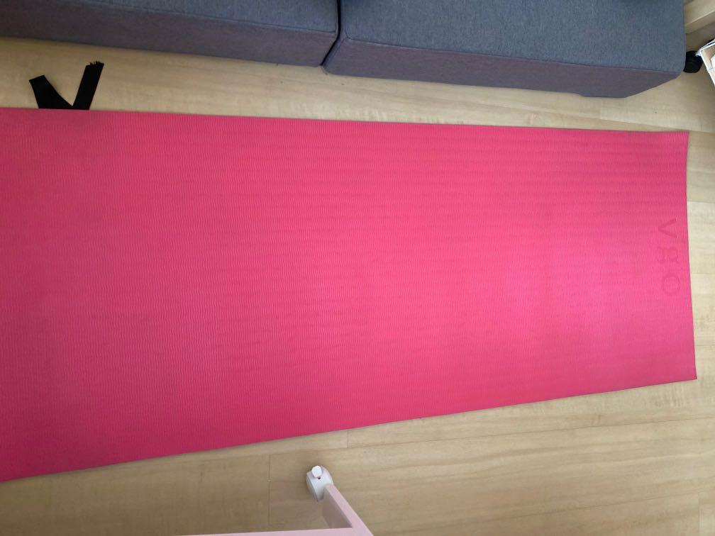 Dark pink Reversible Yoga Mat