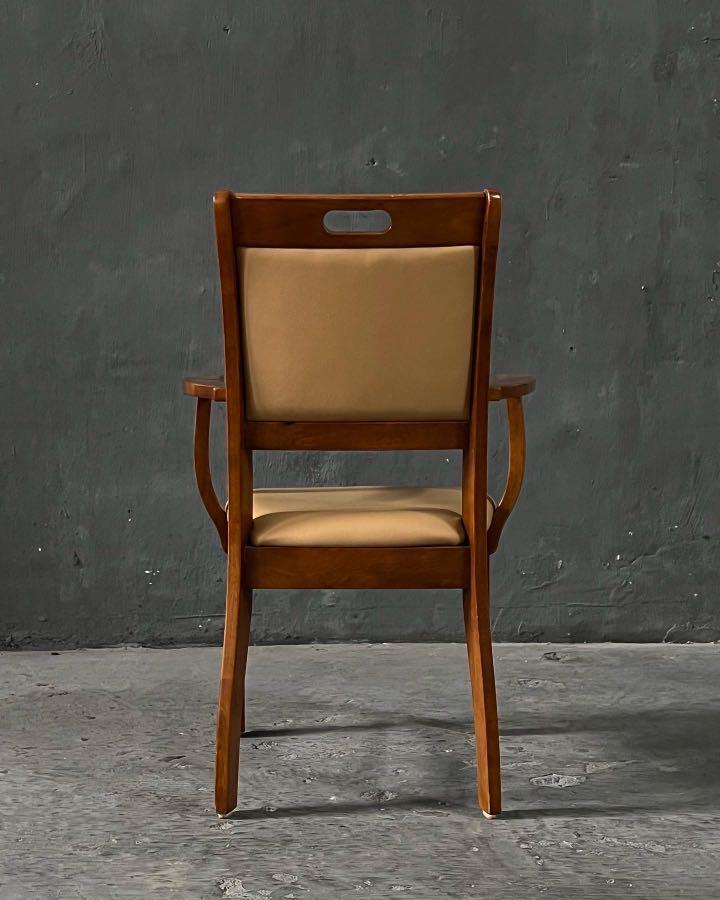 vintage wooden accent armchair, Furniture & Home Living, Furniture