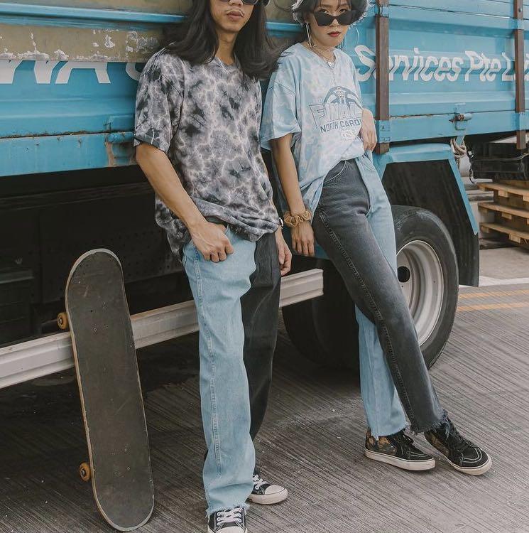 vintagewknd half & half jeans, Women's Fashion, Bottoms, Jeans