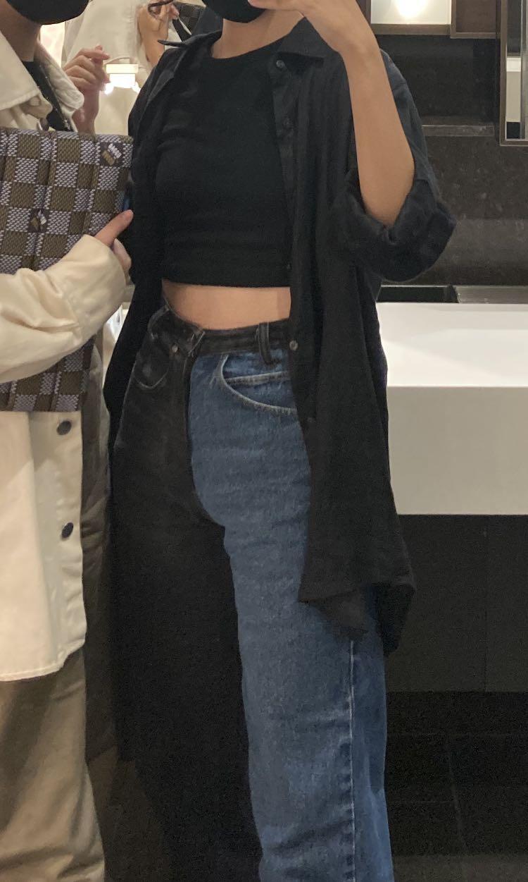 vintagewknd half & half jeans, Women's Fashion, Bottoms, Jeans