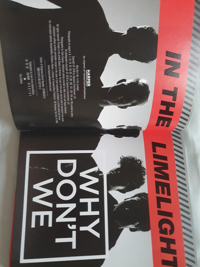 Why don't we - In the Limelight, Hobbies & Toys, Books & Magazines ...