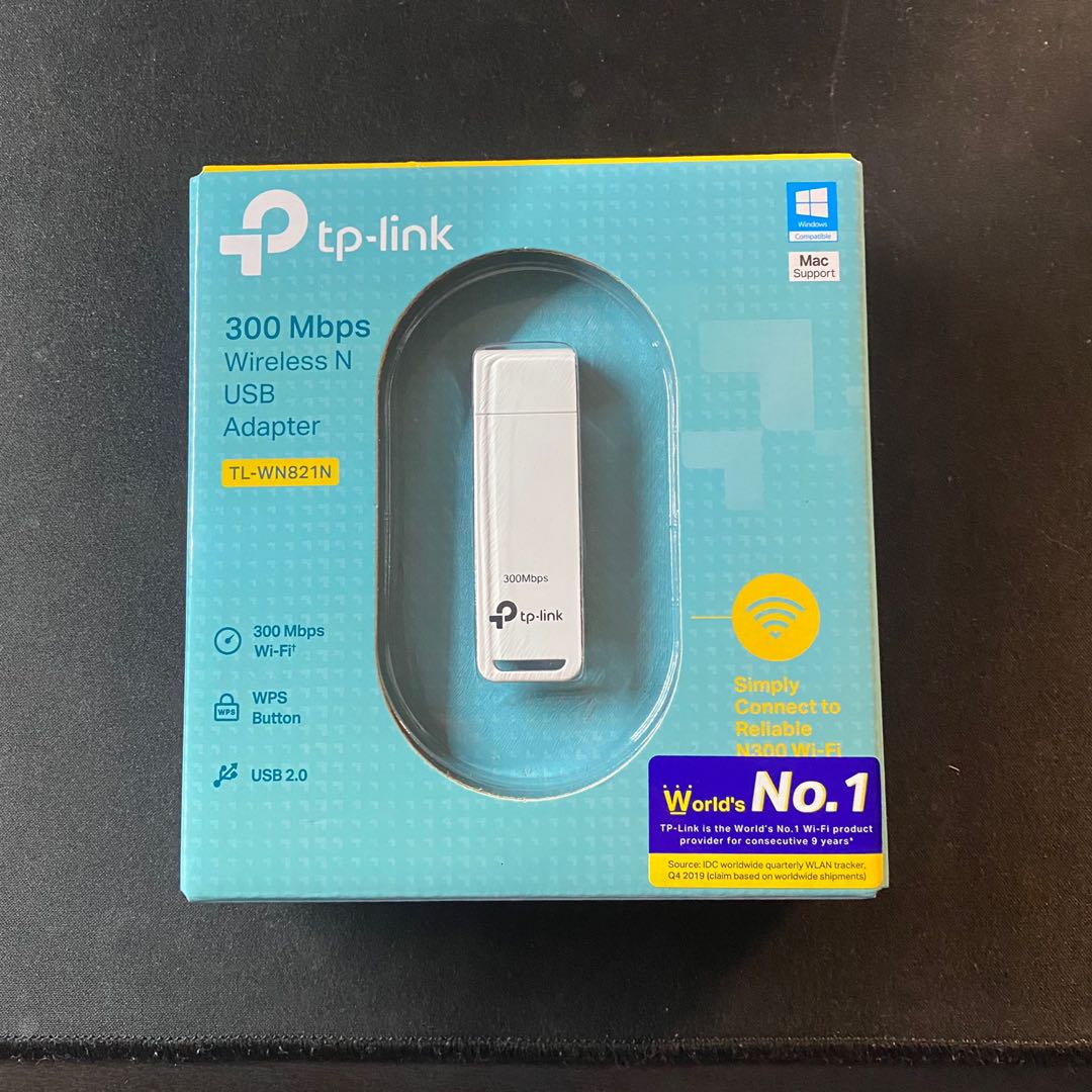 Wireless USB Adapter TP-Link TL-WN821N Wifi Adapter, Computers & Tech,  Parts & Accessories, Networking on Carousell