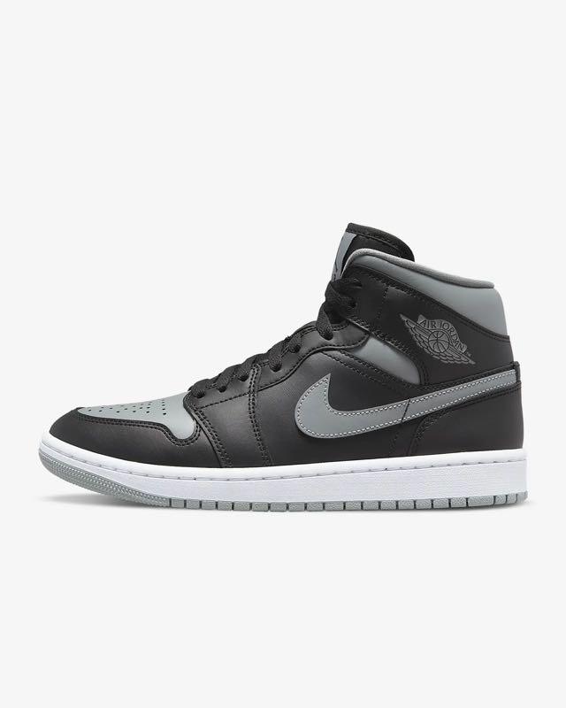 Air jordan 1 mid black grey online