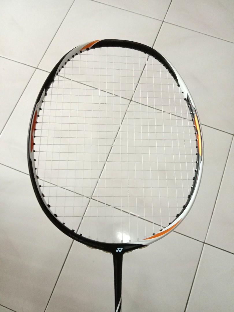 Made in Japan Yonex Duora Z Strike 3U Badminton Racket with stringing and cover 