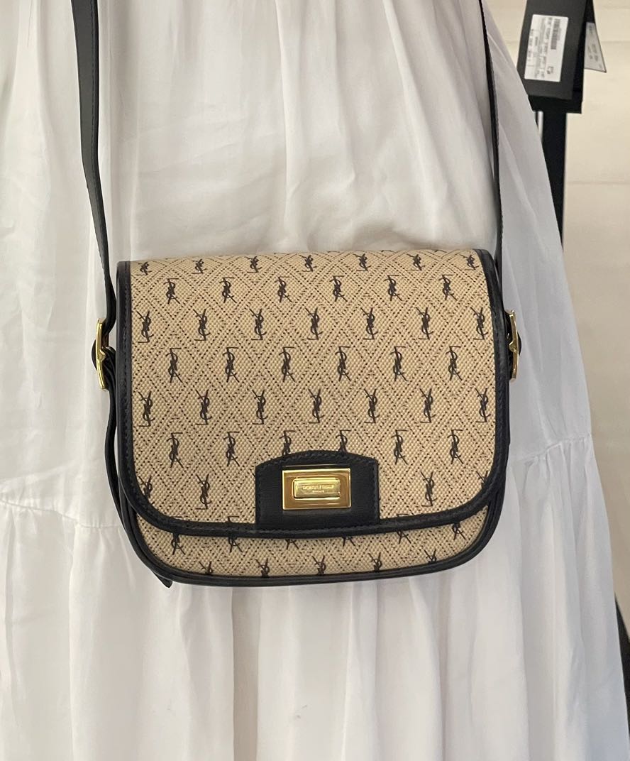 Cross body bags Saint Laurent - Monogram all over small patent