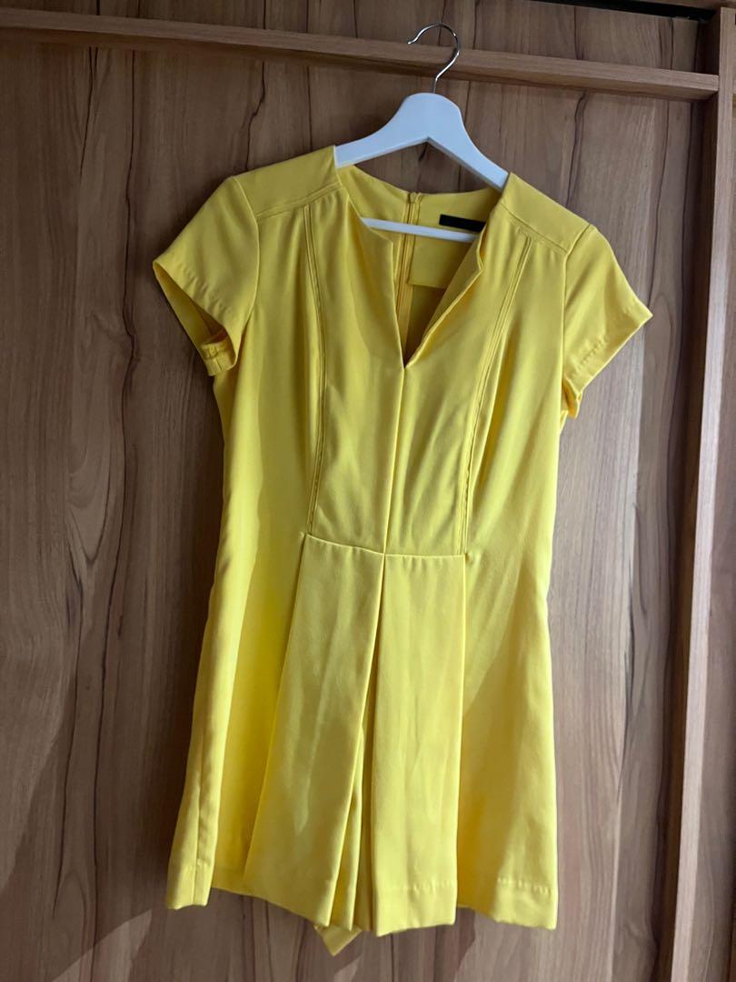 Zara store yellow romper