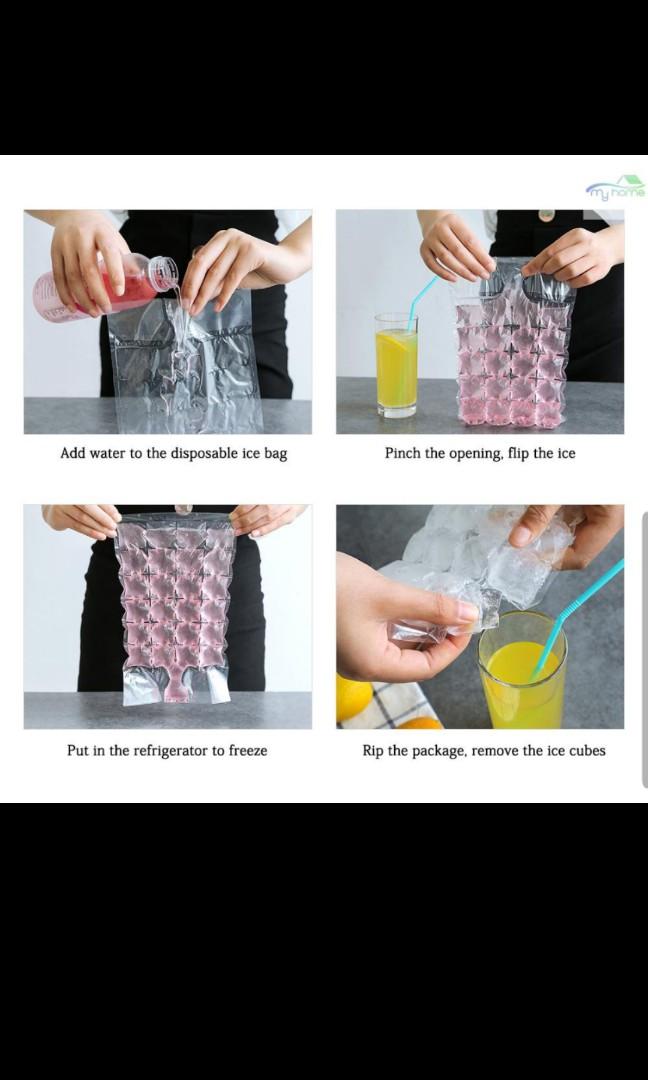 10pcs Disposable Ice Cube Bag