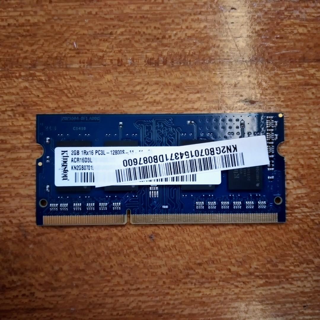 2GB Laptop RAM DDR3 (Kingston) (Category: Computer Parts) located in Mandaluyong City. Submitted by secondhandstore.ph (Listing ID 1172151396, Image 1). Description: 2GB Laptop RAM DDR3 (Kingston).