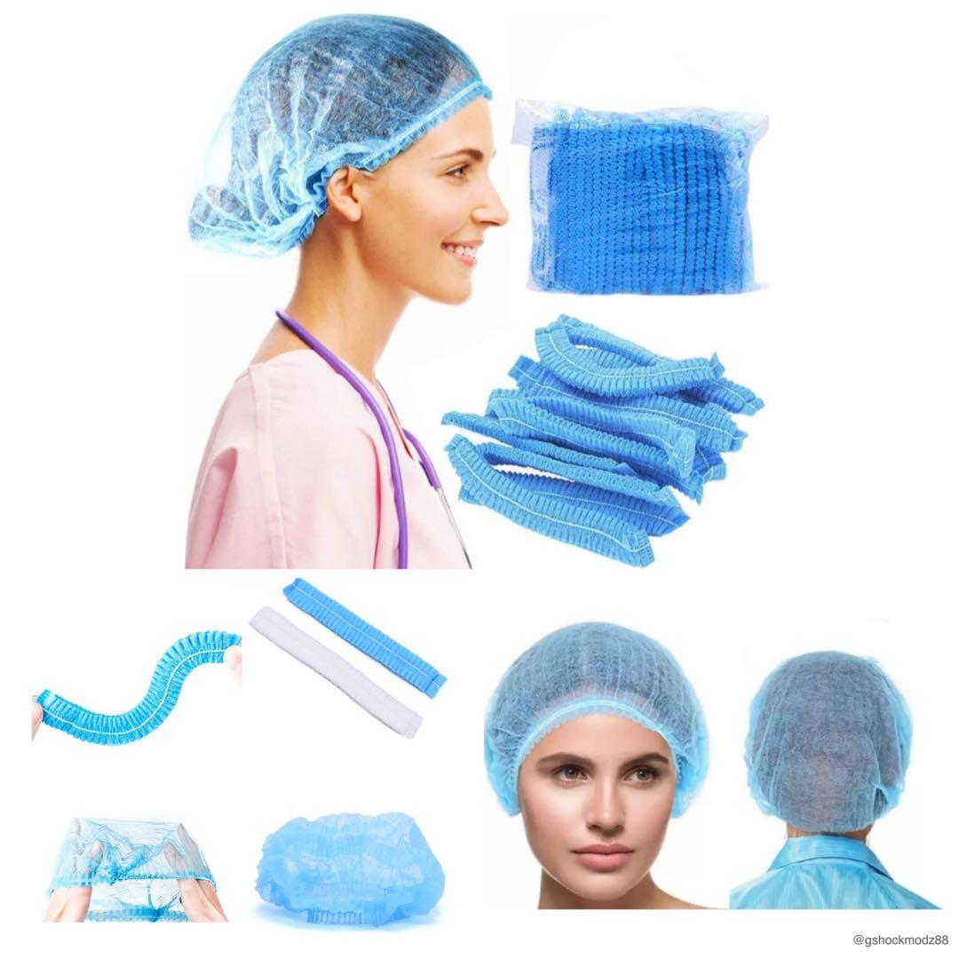 50pcs Medical hygiene hair cover shower cap Hair dust protector BRAND NEW  Non Woven disposable salon hair protection !!!, Health & Nutrition, Medical  Supplies & Tools on Carousell