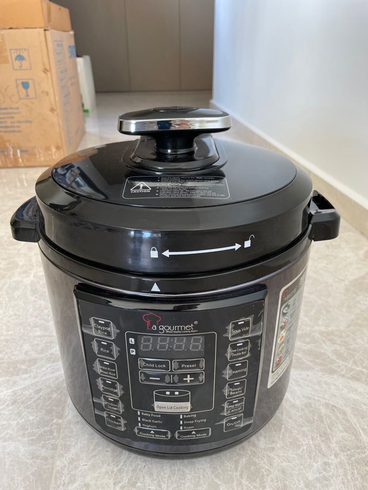 6L La Gourmet Electric Pressure Cooker TV Home Appliances