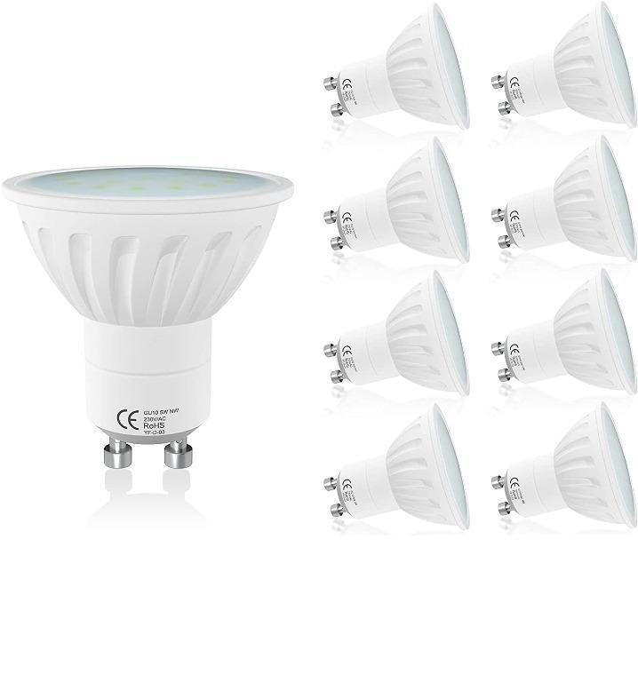 757 LAMPAOUS GU10 LED Bulbs Warm White 5W 50W GU10 Halogen Bulbs Replacement 120 Beam