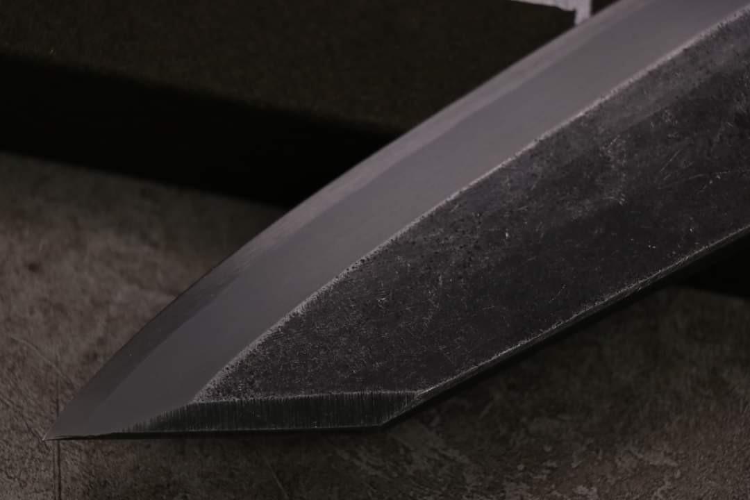 🇯🇵初心【黑打青二鋼切付劍形出刃165mm 】🔥 日本高級廚刀Hatsukokoro 