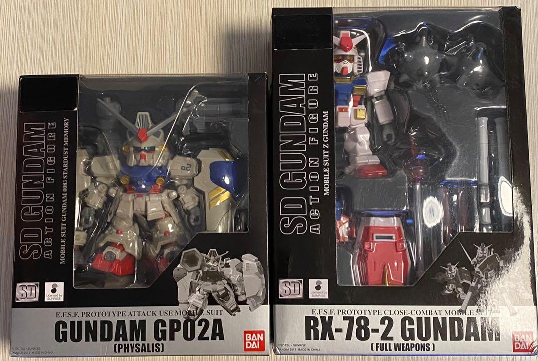 SD Gundam Action Figure Rx 78 2 Gundam Gundam GP02A