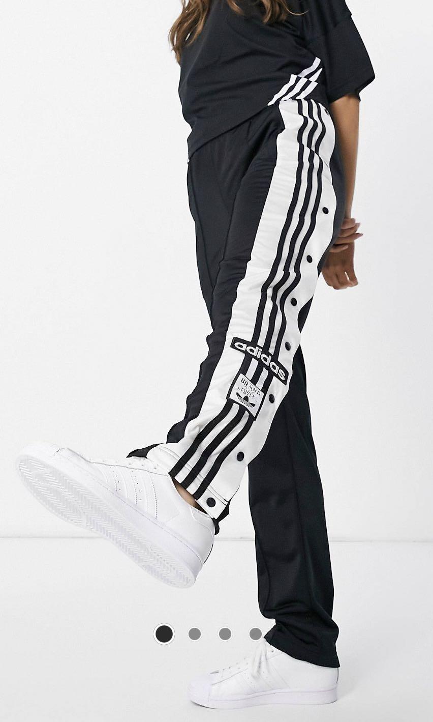 All white clearance adidas track pants