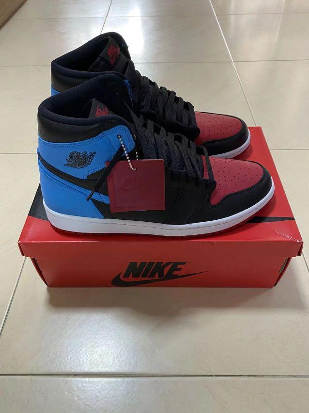 Air Jordan 1 high UNC to Chicago Black Red Blue US 10.5 Men s