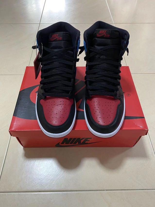 Air Jordan 1 high UNC to Chicago Black Red Blue US 10.5 Men s