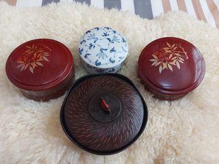 Assorted Bento and tsubaki Bowls with cover