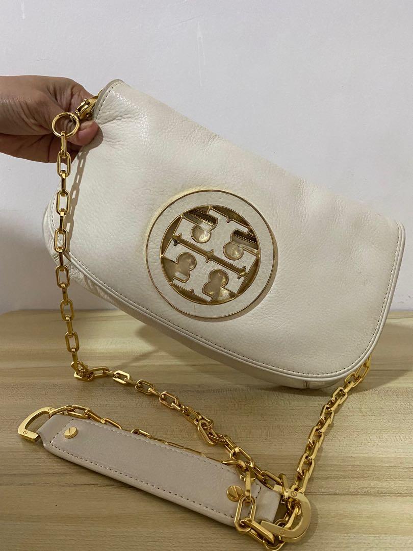 Tory Burch bag/Crossbody Amanda Off white Leather sling bag, Luxury, Bags &  Wallets on Carousell