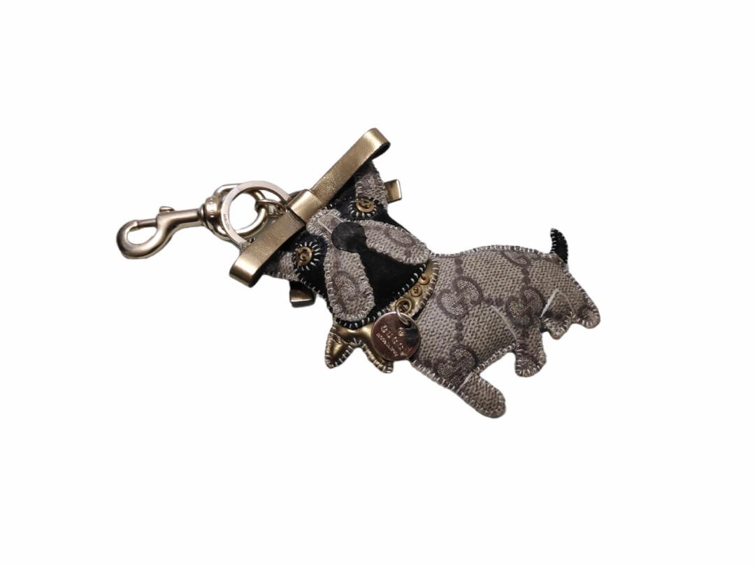 Gucci dog keychain best sale