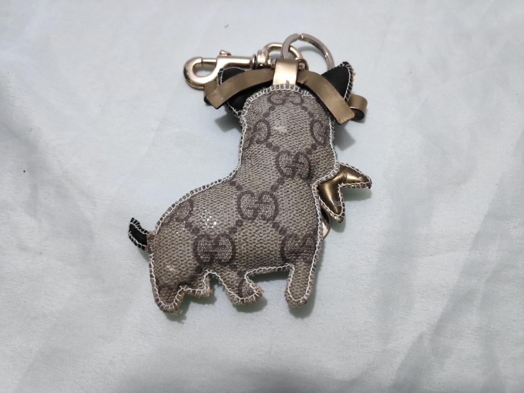 Gucci french top bulldog keychain