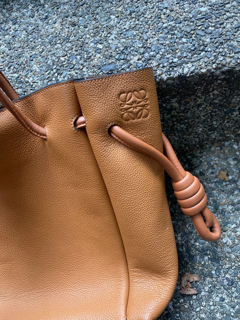 Authentic Loewe Flamenco Knot Leather Tote bag