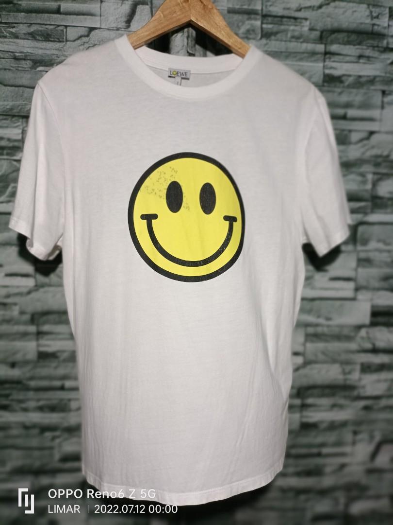 AUTHENTIC LOEWE SMILEY T SHIRT, Luxury, Apparel on Carousell