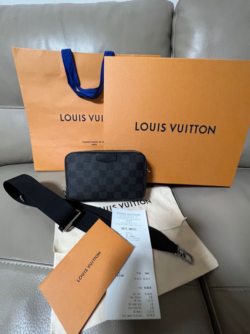 BRANDNEW 100% Authentic LV Alpha Wearable Wallet, Luxury, Bags & Wallets on  Carousell