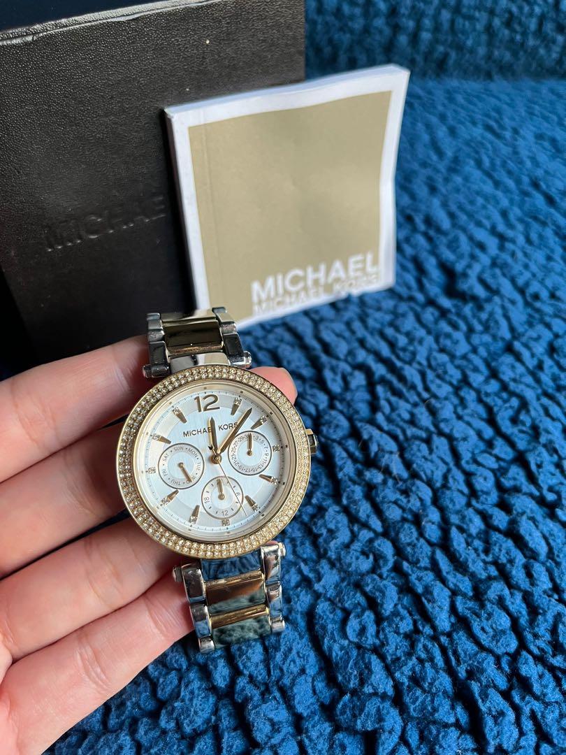 Michael kors watch silver diamonds on sale