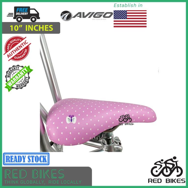 Avigo Butterfly Bike 10 Inch with Canopy Bike Purple Pink 100 Original