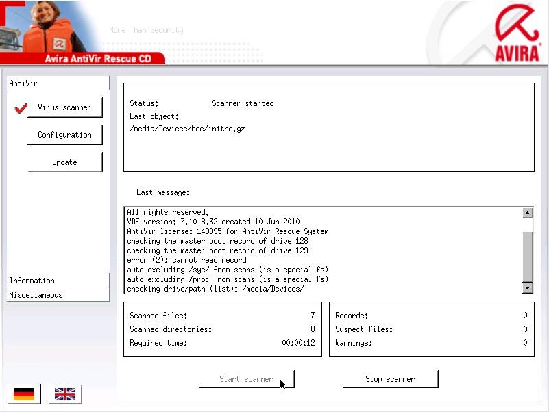 Avira AntiVirus Rescue System Bootable USB, Computers & Tech ...