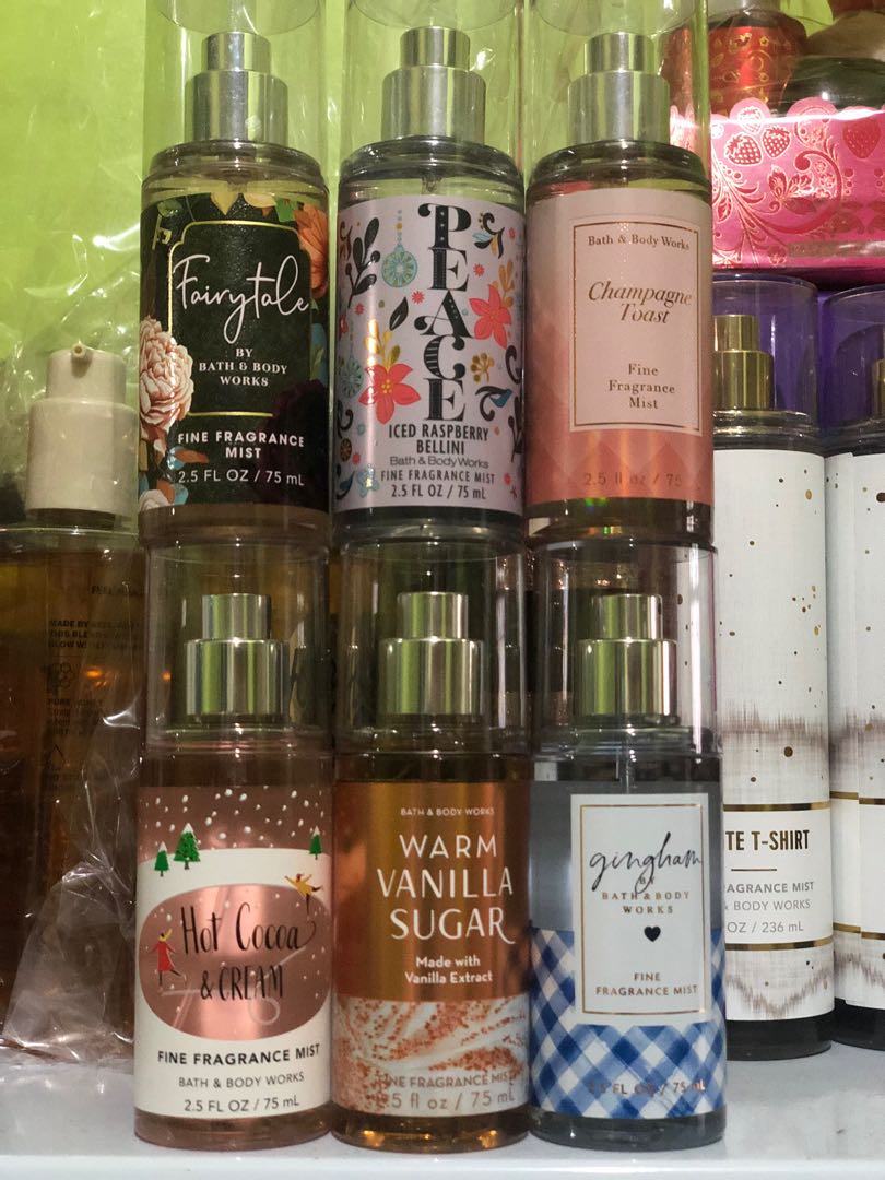 Bath & Body Works Travel size mist, Beauty & Personal Care, Fragrance ...