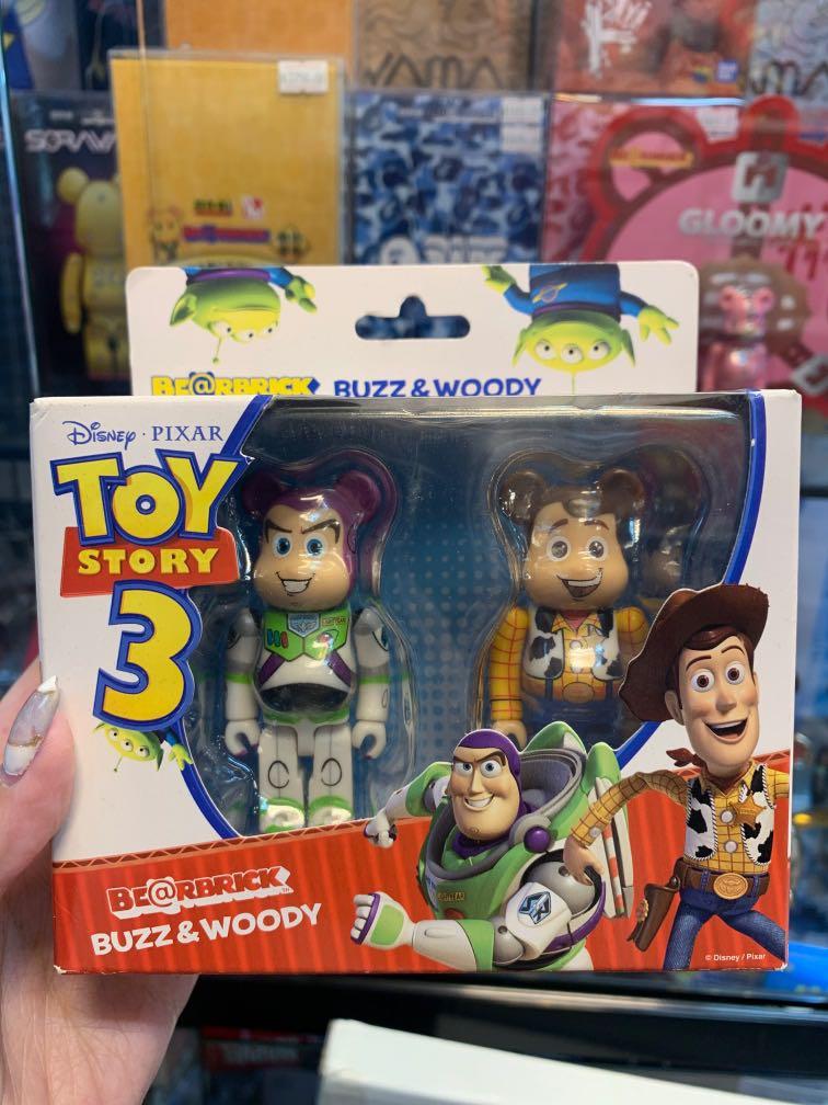 Bearbrick toy story 3 buzz & woody 100%, 興趣及遊戲, 玩具& 遊戲類