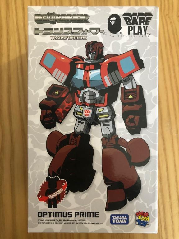 Bearbrick Transformers Optimus Prime Bape(R) RED be@rbrick, 興趣及